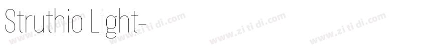 Struthio Light字体转换